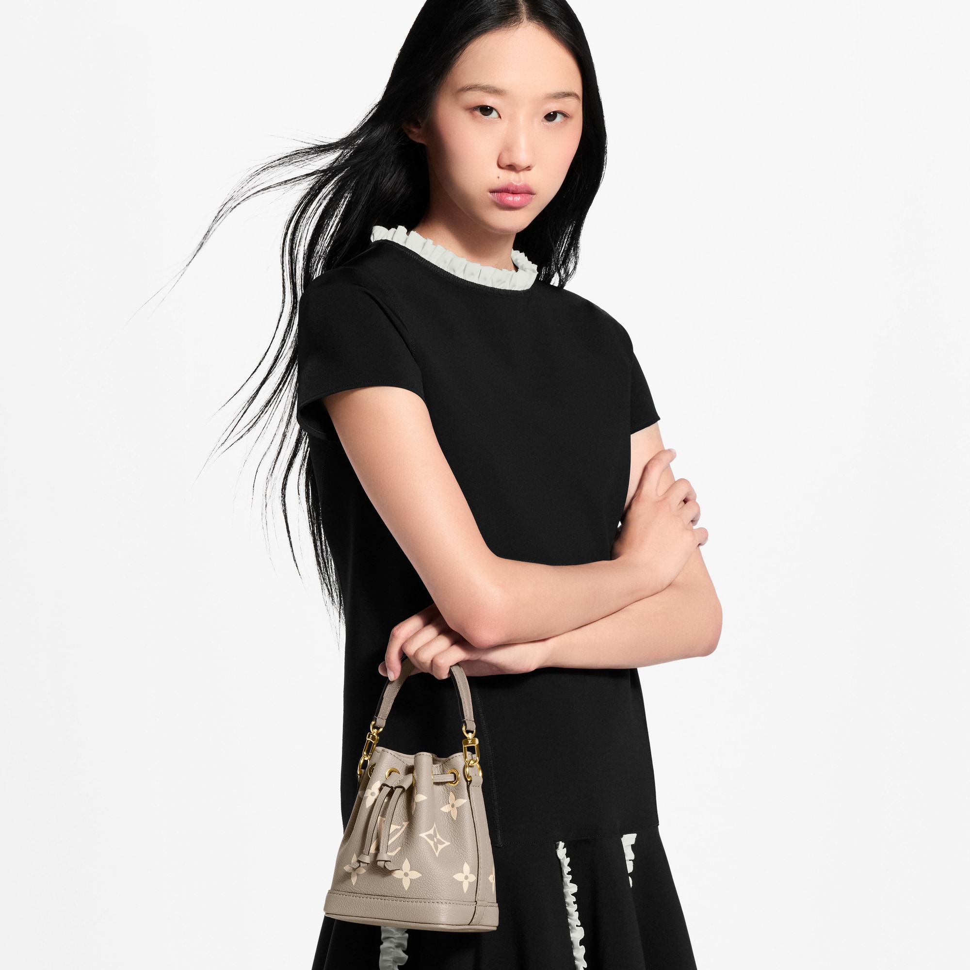 Nano Noé Bag Bicolour Monogram Empreinte Leather - Wallets and
